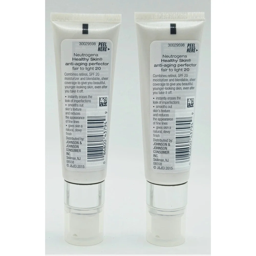 Neutrogena Healthy Skin Anti Aging Perfector Fair to Light #20- SPF 20- 2 Pack